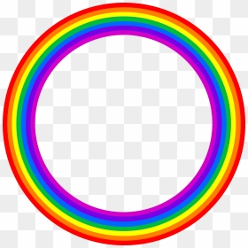 Rainbow Circle Border Clipart - Mandala, HD Png Download - circular border png