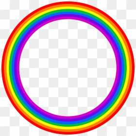 Rainbow Circle Border Clipart - Mandala, HD Png Download - circular border png
