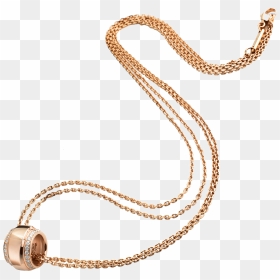 Chopard La Strada Pendant Necklace In 18ct Rose Gold - Joyeria En Png, Transparent Png - gold chain png transparent