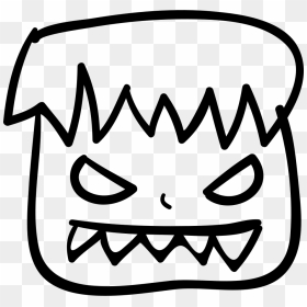 Halloween Ugly Monster Face - Ugly Png Icon, Transparent Png - monster mouth png