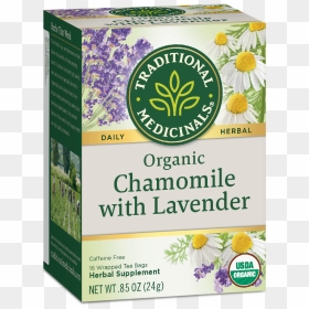 Traditional Medicinals Chamomile Lavender Tea, HD Png Download - chamomile png