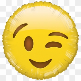 Globo Guiño Hb - Balloons Love Emoji Png, Transparent Png - smiley face.png
