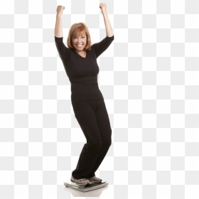 Surprised Woman Weight Loss, HD Png Download - weight loss png