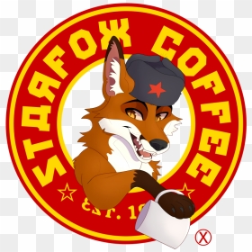 Starfox Coffee Logo - Cartoon, HD Png Download - starfox png