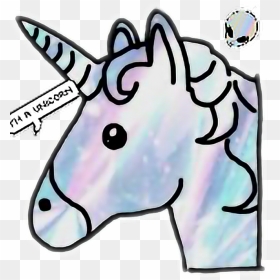 Unicorn Unicornremix Holographic Tumblr Love Png Png - Unicorn Emoji, Transparent Png - love png tumblr