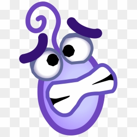 Thunderstorm Clipart Fear - Inside Out Emoji Fear, HD Png Download - inside out joy png