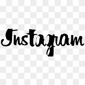Instagram Black Logo - Instagram, HD Png Download - instagram black logo png
