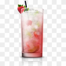 Strawberry Mojito Cocktail Png , Png Download - Mojito Strawberry Cocktail Png, Transparent Png - mojito png