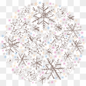 Snow Crystal Ball Clipart - Circle, HD Png Download - snow .png
