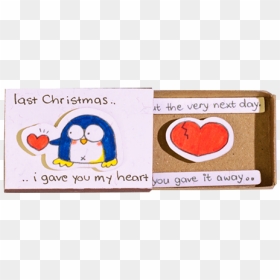 Penguin Last Christmas I Gave You My Heart"  Src="//cdn - Cartoon, HD Png Download - christmas penguin png
