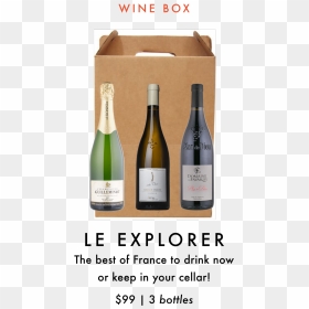 La Cave April Wine Club Box Selection - Portable Network Graphics, HD Png Download - champagne bottles png
