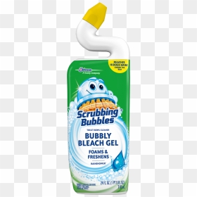 Transparent Foam Bubbles Png - Scrubbing Bubbles Bubbly Bleach Gel Toilet Bowl Cleaner, Png Download - foam bubbles png