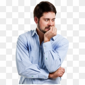 Thinking Man Png Free Download - Nervous Guy Png, Transparent Png - man thinking png