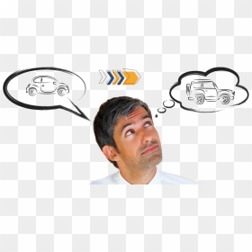 Thinking Man Png Picture - Person Thinking About Buying A Car, Transparent Png - man thinking png