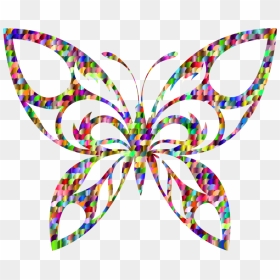Butterfly,symmetry,wing - Pink And Gold Butterfly, HD Png Download - tribal wings png