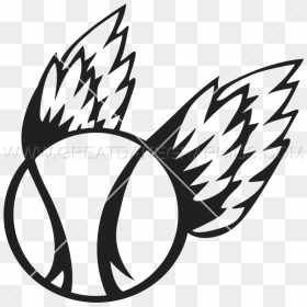 Baseball With Wings Clipart Jpg Freeuse Stock Baseball - Baseball With Wings, HD Png Download - tribal wings png