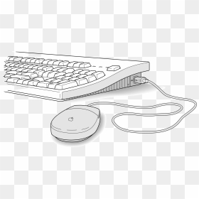 Keyboard And Mouse Clipart - Computer Mouse And Keyboard Clip Art, HD Png Download - keyboard and mouse png