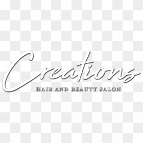 Creations Hair And Beauty Salon Logo - Calligraphy, HD Png Download - hair salon logo png