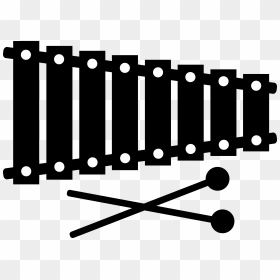 Percussion Clip Art Xylophone Clip Art - Xylophone Clipart Black, HD Png Download - xylophone png