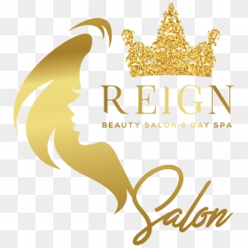 Gold Beauty Salon Logo, HD Png Download - hair salon logo png