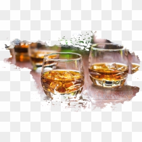 Rum Glasses - Drink Poured In A Glass Png, Transparent Png - rum png