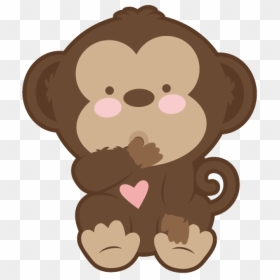 Banner Transparent Baby Clipground Clip Art - Cute Monkey Clipart, HD Png Download - cute monkey png