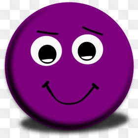 Purple Clipart Smiley Face - Purple Smiley Face, HD Png Download - smiley face.png