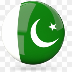 Glossy Round Icon - Pakistan Round Flag Png, Transparent Png - pakistan flag png