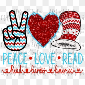 Peace Love Read Dr Seuss, HD Png Download - dr. seuss png