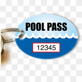 Pool Pass In Oval Shape, Waves Print - Circle, HD Png Download - oval shape png