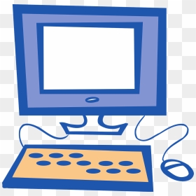 Simple Computer Clip Art, HD Png Download - keyboard and mouse png
