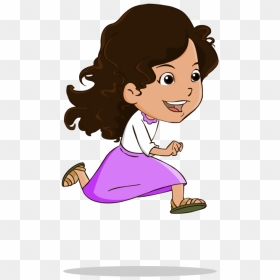 Girl Running Png Page - Cartoon Picture Of A Girl Running, Transparent Png - girl running png
