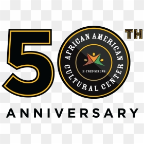 African American Cultural Center 50th Anniversary Logo - Circle, HD Png Download - 50th anniversary png