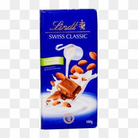 Transparent Chocolate Milk Png - Lindt Chocolate With Nuts, Png Download - chocolate milk png