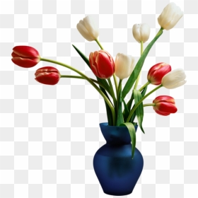 #tulips #tulip #vase #bouquet #flower #flowers #floral - Transparent Flower Vase Png, Png Download - flowers in vase png