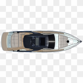 Yacht Boat Top View, HD Png Download - speed boat png