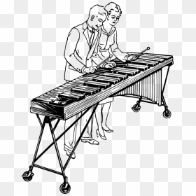 Xylophone Drawing Musical Instrument - Marimba Player Clipart, HD Png Download - xylophone png