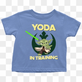 Star Wars Yoda In Training Toddler T Shirt - Star Wars Rebel Symbol, HD Png Download - star wars yoda png