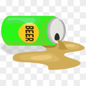 Spilled Beer - Clipart Transparent Background Alcohol, HD Png Download - spill png