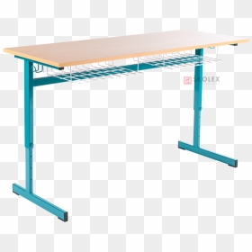 School Desk Tau Height-adjustable - Length Of School Table, HD Png Download - school desk png