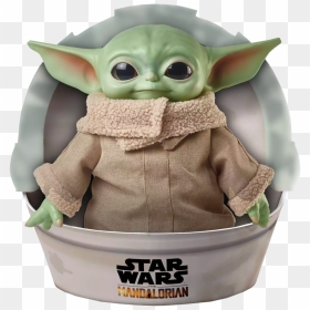 The Mandalorian - Baby Yoda Plush Toy, HD Png Download - star wars yoda png