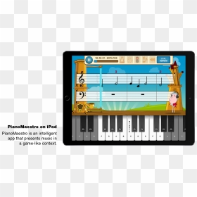 Pianomaestro On Ipad - Musical Keyboard, HD Png Download - music keyboard png