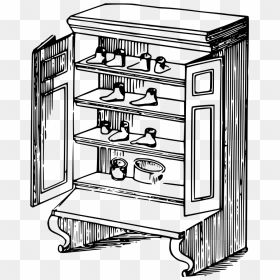 Shoes Rack Clipart Black And White , Png Download - Rack Clipart Black And White, Transparent Png - shoe clipart png