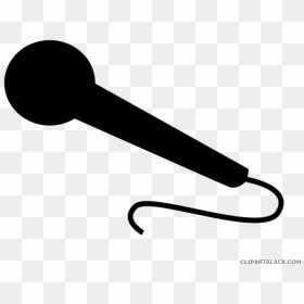 Clipartblack Com Tools Free - Microphone Silhouette Transparent Background, HD Png Download - rapper silhouette png