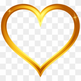 Gold Heart Png Transparent Without Background Image - Transparent Background Gold Heart Png, Png Download - gold hearts png