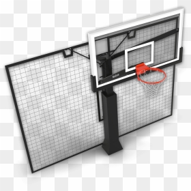 Back Net Basketball Yard Guard, HD Png Download - basketball rim png