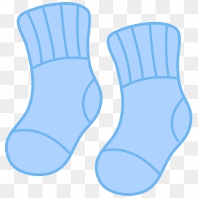 Baby Dress Clipart - Baby Boy Socks Clipart, HD Png Download - shoe clipart png