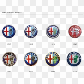 Alfa Romeo Logo Evolution, HD Png Download - alfa romeo logo png