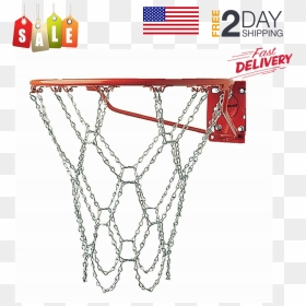 Basketball Netting Chains, HD Png Download - basketball rim png