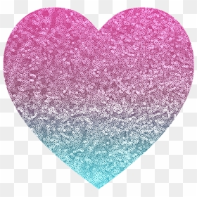 Pink Glitter Love Heart, HD Png Download - purple sparkles png